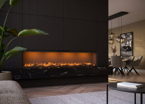 e-SliM Linear Horisontal peis med mindre Innbyggingsdybde - Bredde 2200 cm